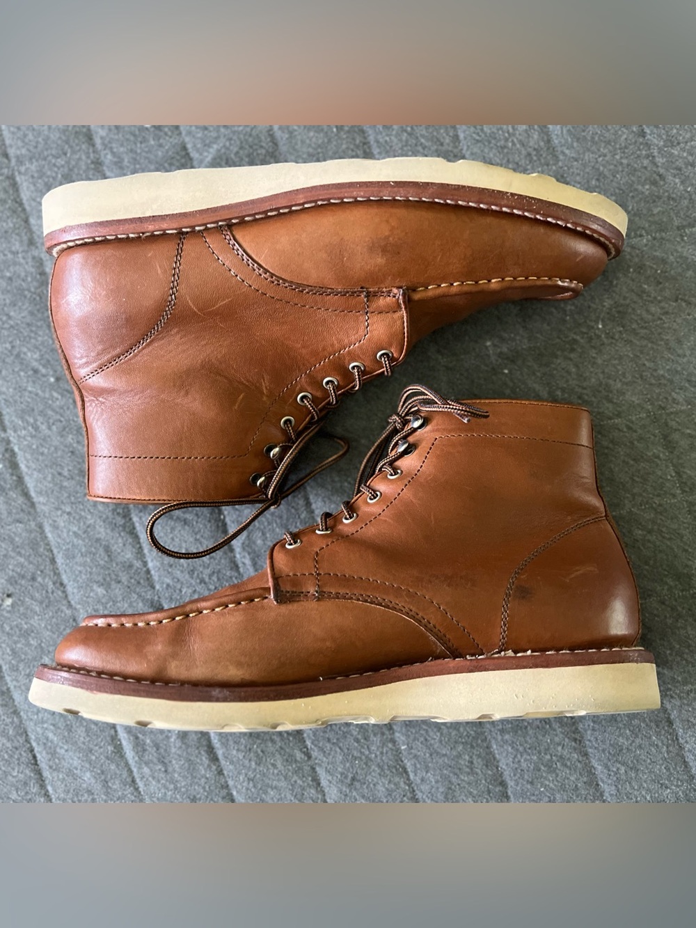 THURSDAY BOOT COMPANY Sz 11.5 Diplomat Brown Leather Boots Orig $200 Exc Cond - Picture 10 of 11